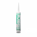 BioSeal 100% Silicone Sealant Caulk Kitchen and Bath Grade, Waterproof and Low Odor 10.1 Ounce Cartridge