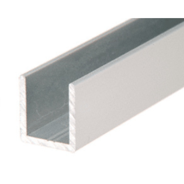 CSDCD12, Polished Chrome, U Channel for 1/2" Shower Door Fixed Panel