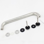 CM16512-SSS, Singled Side,  Ø 1"X 12"(CTC), Brushed Stainless Steel Straight  Pull Handles.