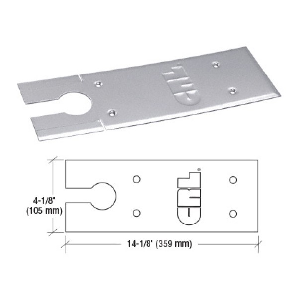 CRL Cover Plates for 8500 Series Floor Mounted Closer