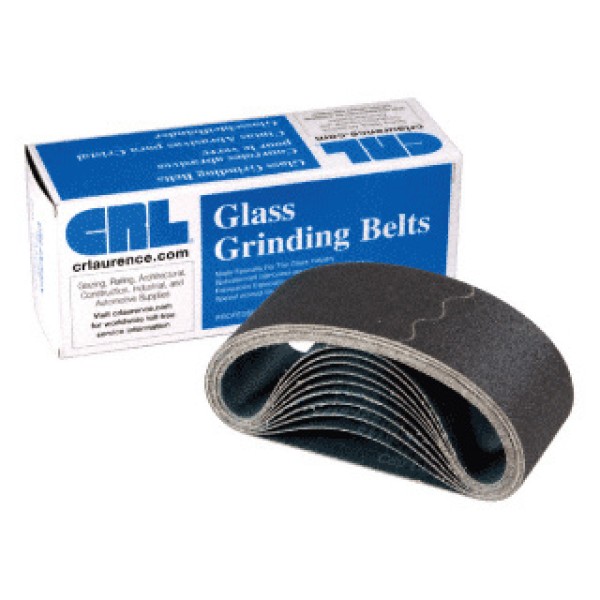 CRL 3" x 24" 100X Grit Glass Grinding Belt for Portable Sanders - 10/Bx